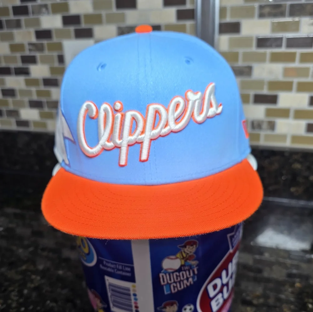 New Era Fitted San Diego Clippers Hat / Size 7 3/8 / RARE / EUC